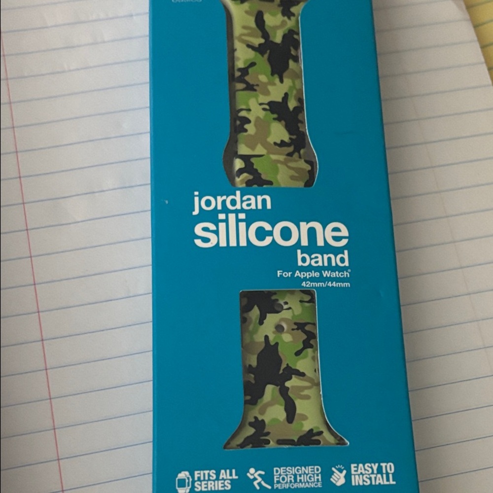 Jordan Green Camouflage Silicone Band for Apple Watch
